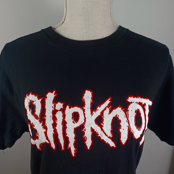 Slipnot Graphic Print T-Shirt Medium Black -Short Sleeve -Tagless - Picture 5 of 10